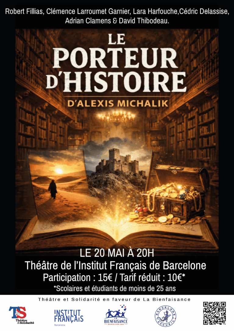 affiche théâtre le porteur d'histoire
